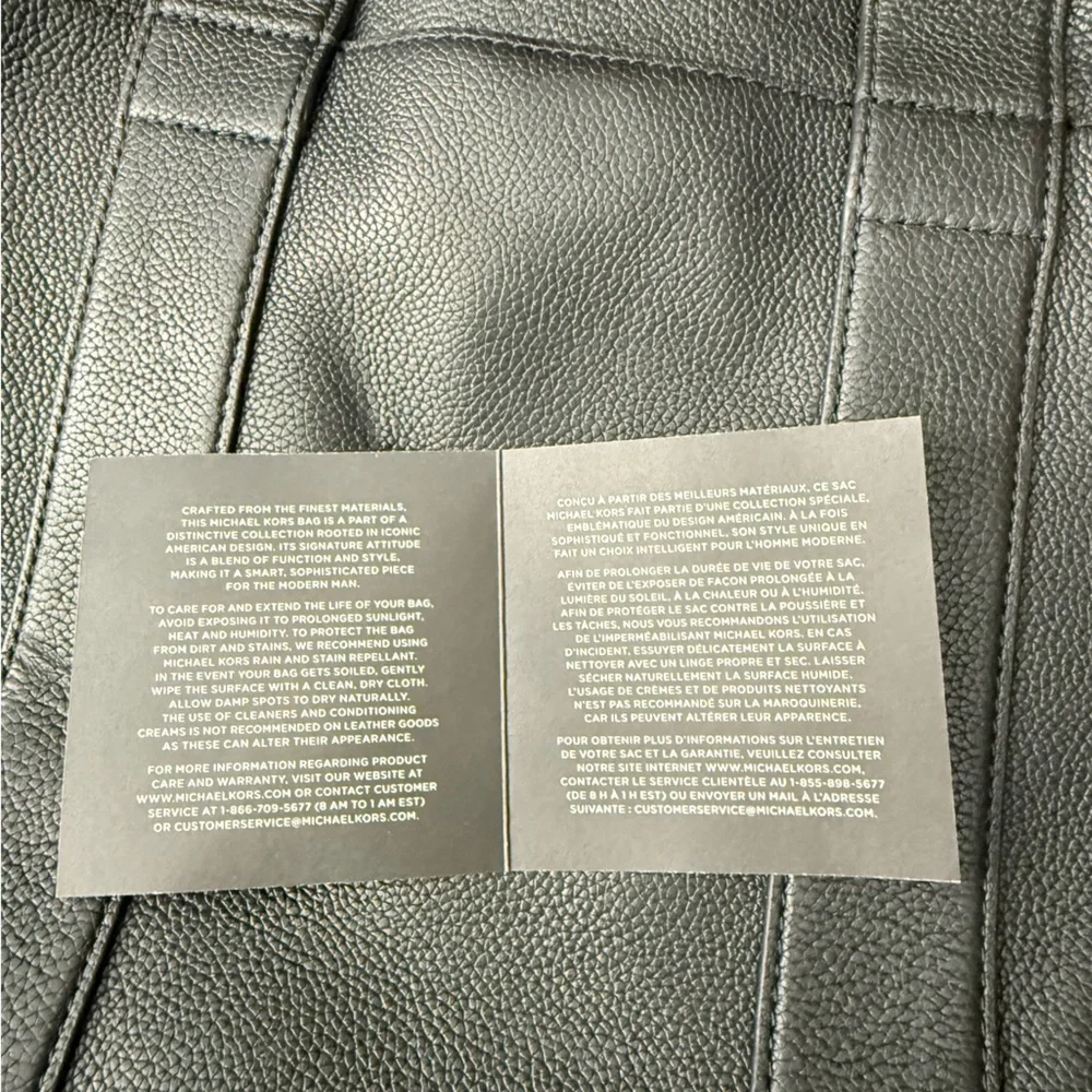 Michael Kors Men’s Cooper Large Leather Briefcase - Black - Picture 7 of 14